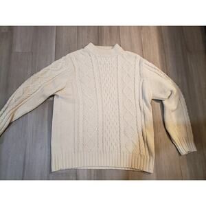 Vintage 90's Montgomery Ward Fisherman 100% Acrylic Sweater Size Large